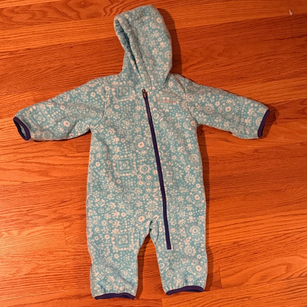 Columbia Blue and White Kids One Piece